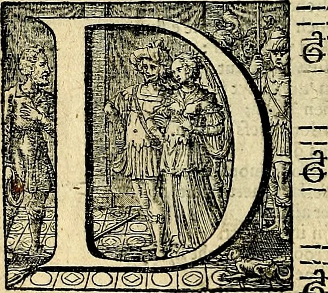 An illustration from Stichtelycke rymen, om te lesen ofte singhen. Onderscheyden in III deelen. Op nieuws over-sien en grootelijckx vermeerdert, oock de noten van druck-fauten ghecorrigeert, en verrijckt met vele copere figuren, 1647, leaf 121