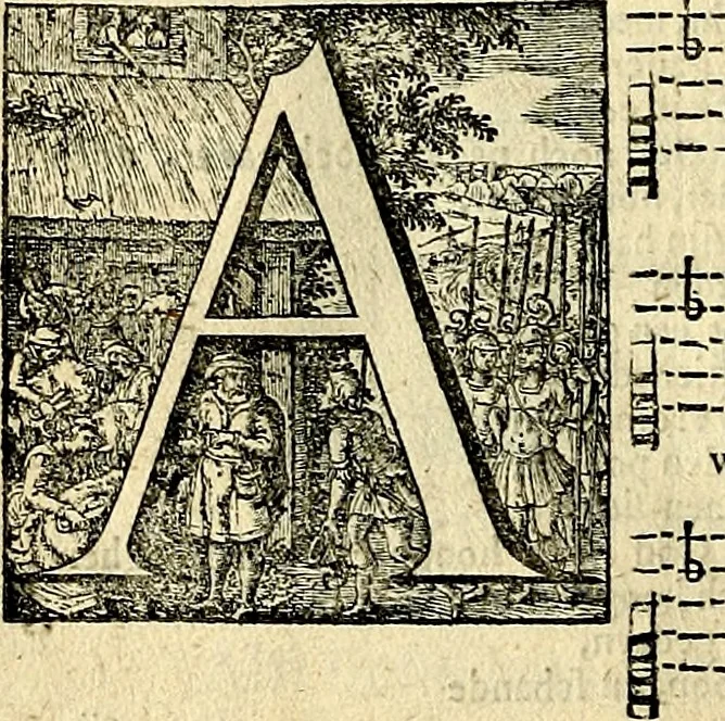 An illustration from Stichtelycke rymen, om te lesen ofte singhen. Onderscheyden in III deelen. Op nieuws over-sien en grootelijckx vermeerdert, oock de noten van druck-fauten ghecorrigeert, en verrijckt met vele copere figuren, 1647, leaf 167