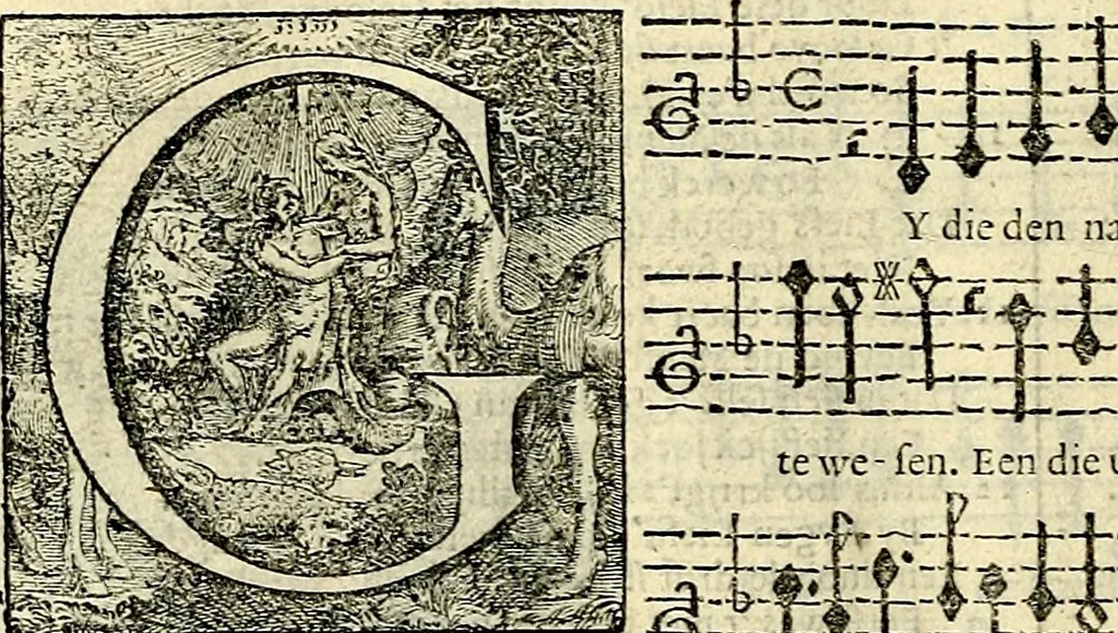 An illustration from Stichtelycke rymen, om te lesen ofte singhen. Onderscheyden in III deelen. Op nieuws over-sien en grootelijckx vermeerdert, oock de noten van druck-fauten ghecorrigeert, en verrijckt met vele copere figuren, 1647, leaf 175