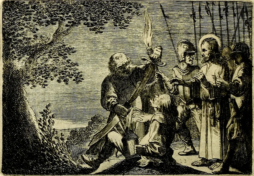 An illustration from Stichtelycke rymen, om te lesen ofte singhen. Onderscheyden in III deelen. Op nieuws over-sien en grootelijckx vermeerdert, oock de noten van druck-fauten ghecorrigeert, en verrijckt met vele copere figuren, 1647, leaf 195
