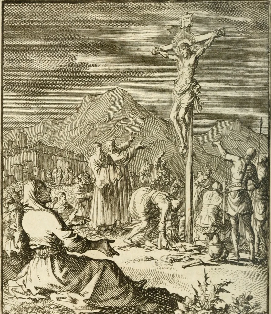 An illustration from Stichtelyke rymen op verscheiden stoffen : waar van ontrent de helft nooit voor-deesen gedrukt zijn : hier in order gestelt in twee deelen, 1700, leaf 43