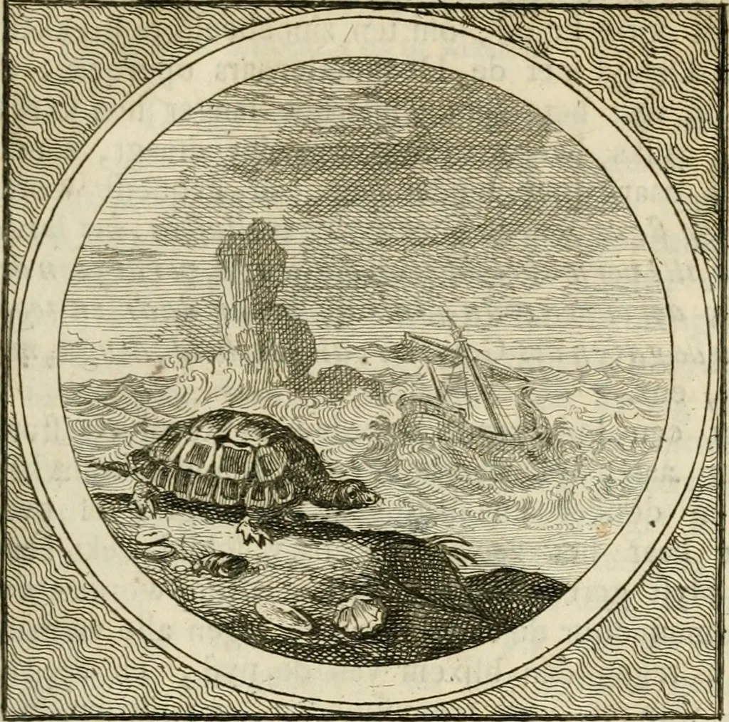 An illustration from Stichtelyke zinnebeelden : gepast of deugden en ondeugden, in LVII tafereelen vertoond, 1767, leaf 108