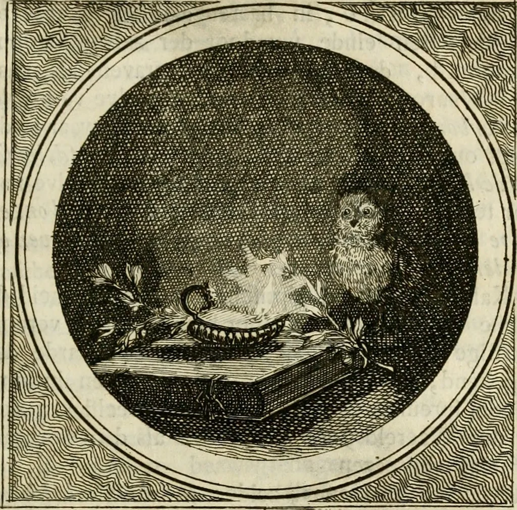 An illustration from Stichtelyke zinnebeelden : gepast of deugden en ondeugden, in LVII tafereelen vertoond, 1767, leaf 122