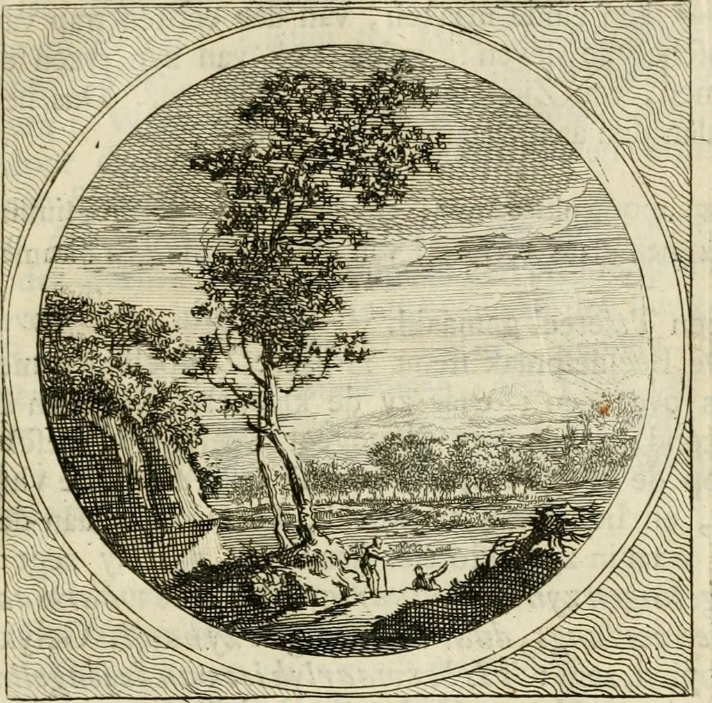 An illustration from Stichtelyke zinnebeelden : gepast of deugden en ondeugden, in LVII tafereelen vertoond, 1767, leaf 256