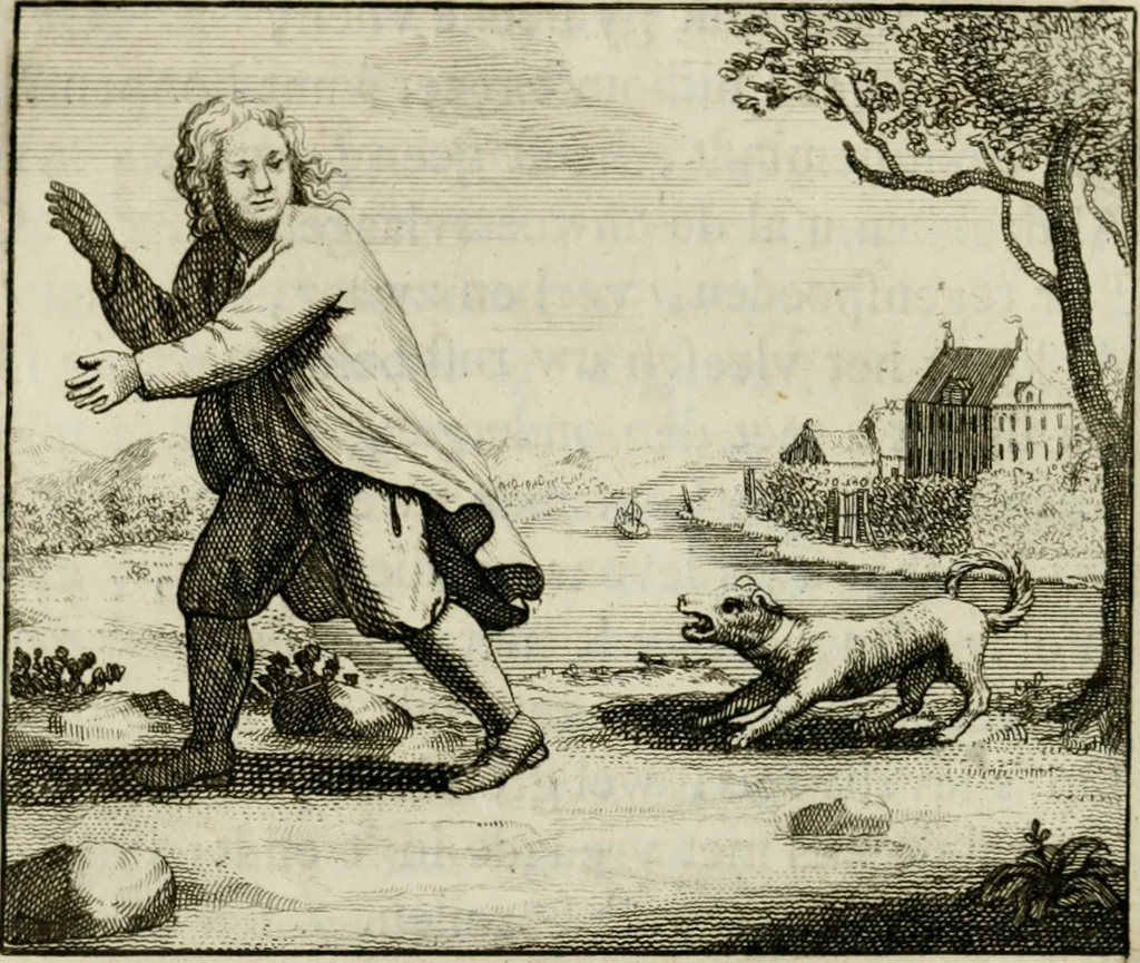 An illustration from Stichtelyke zinnebeelden, en Bybel-stoffen, 1740, leaf 109