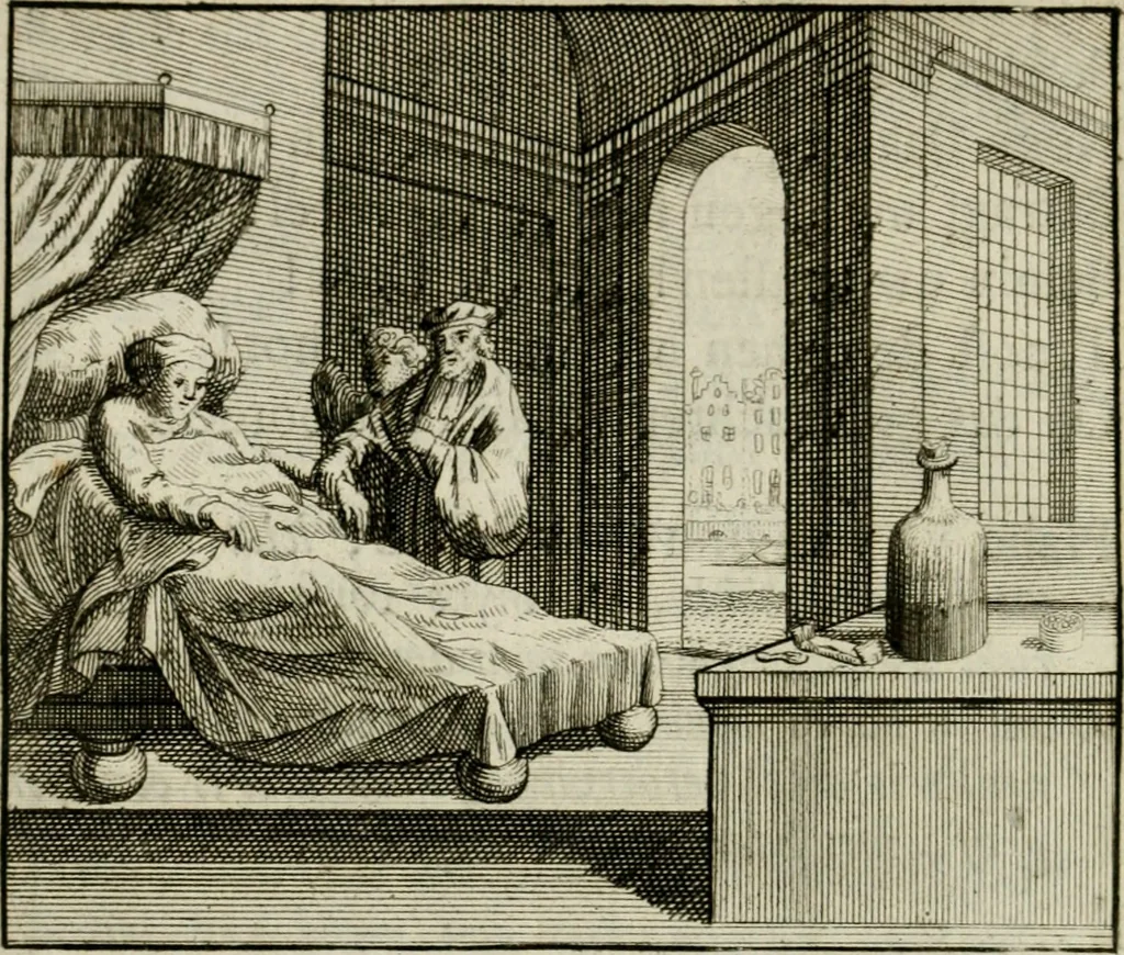 An illustration from Stichtelyke zinnebeelden, en Bybel-stoffen, 1740, leaf 161
