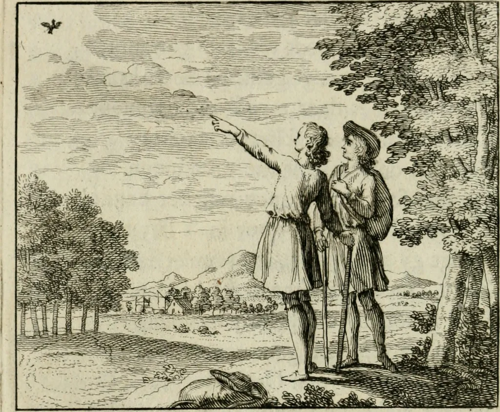 An illustration from Stichtelyke zinnebeelden, en Bybel-stoffen, 1740, leaf 25