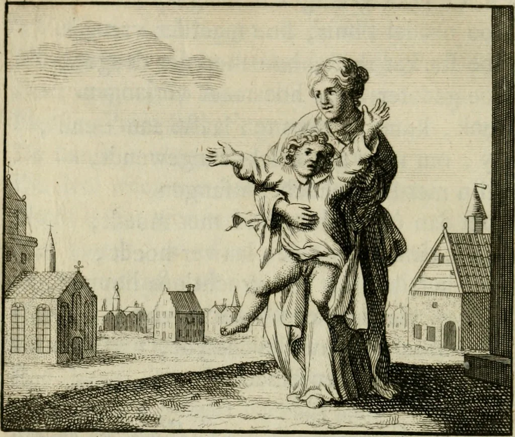 An illustration from Stichtelyke zinnebeelden, en Bybel-stoffen, 1740, leaf 97