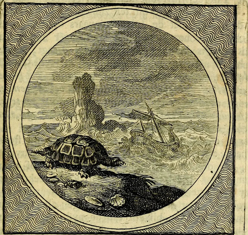 An illustration from Stichtelyke zinnebeelden, gepast op deugden en ondeugden, 1767, leaf 110