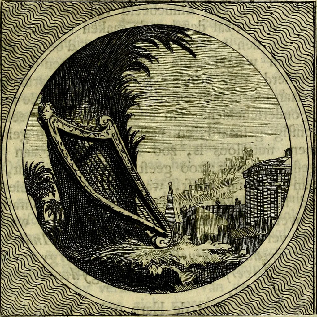 An illustration from Stichtelyke zinnebeelden, gepast op deugden en ondeugden, 1767, leaf 138
