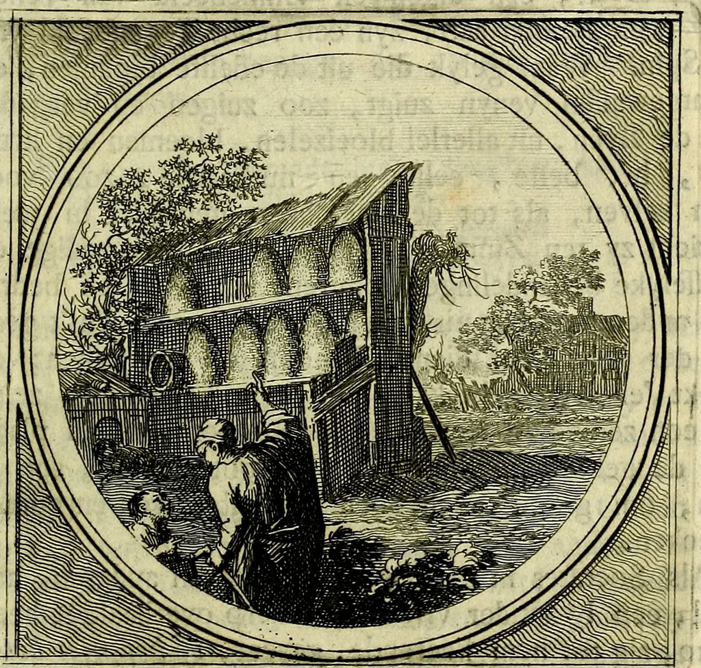 An illustration from Stichtelyke zinnebeelden, gepast op deugden en ondeugden, 1767, leaf 154