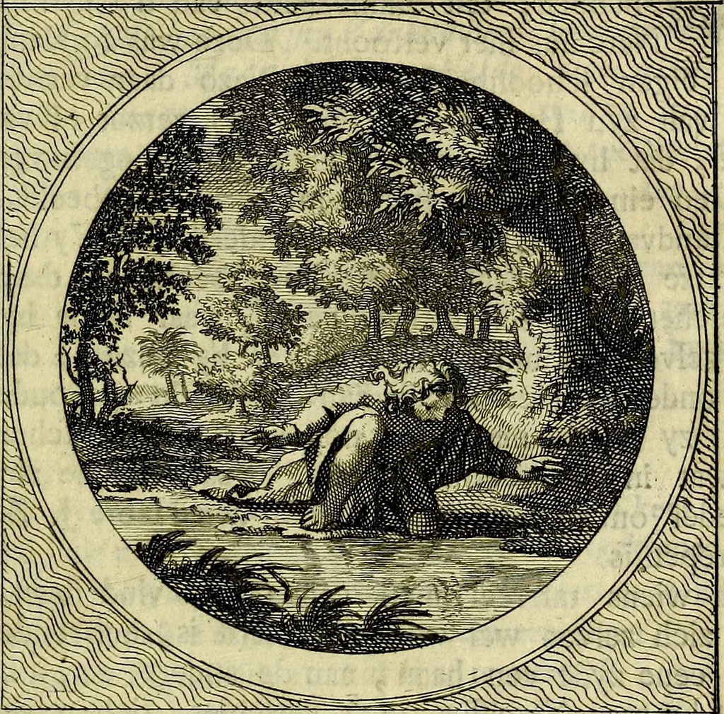 An illustration from Stichtelyke zinnebeelden, gepast op deugden en ondeugden, 1767, leaf 174