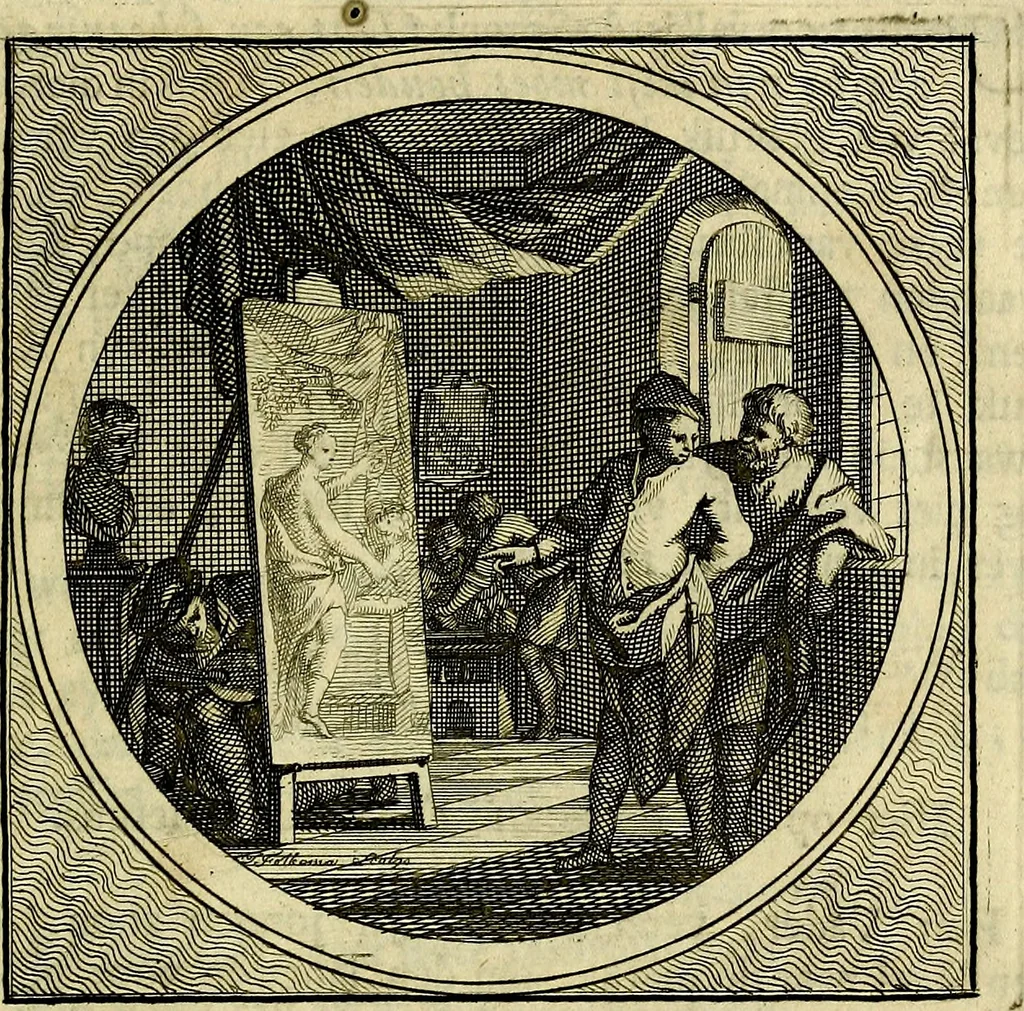 An illustration from Stichtelyke zinnebeelden, gepast op deugden en ondeugden, 1767, leaf 194