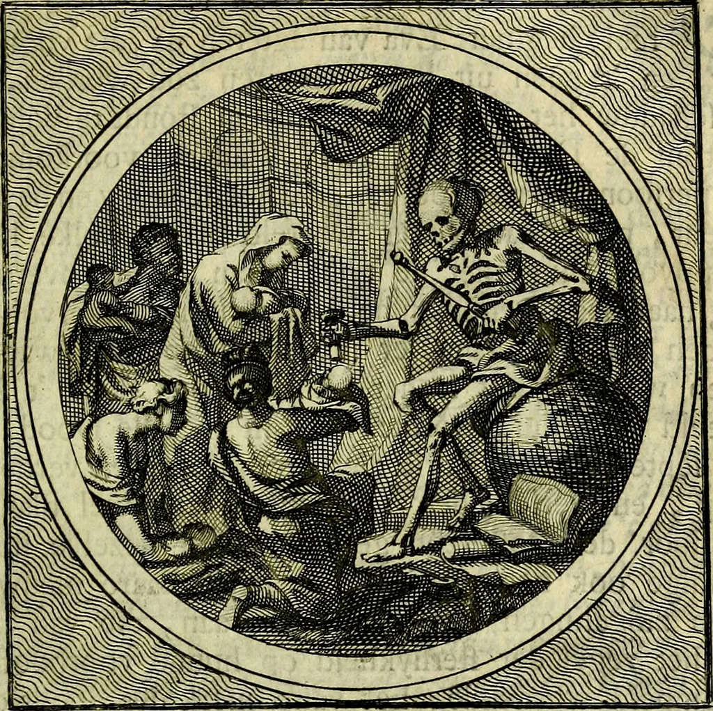 An illustration from Stichtelyke zinnebeelden, gepast op deugden en ondeugden, 1767, leaf 40