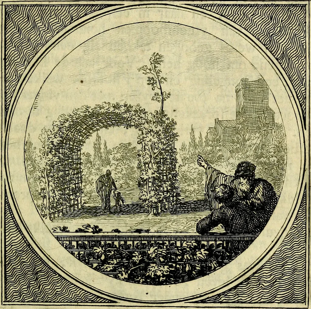 An illustration from Stichtelyke zinnebeelden, gepast op deugden en ondeugden, 1767, leaf 48