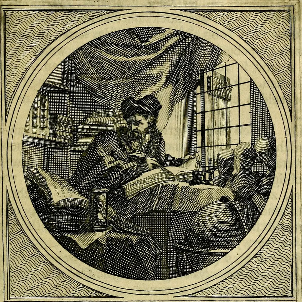 An illustration from Stichtelyke zinnebeelden, gepast op deugden en ondeugden, 1767, leaf 60