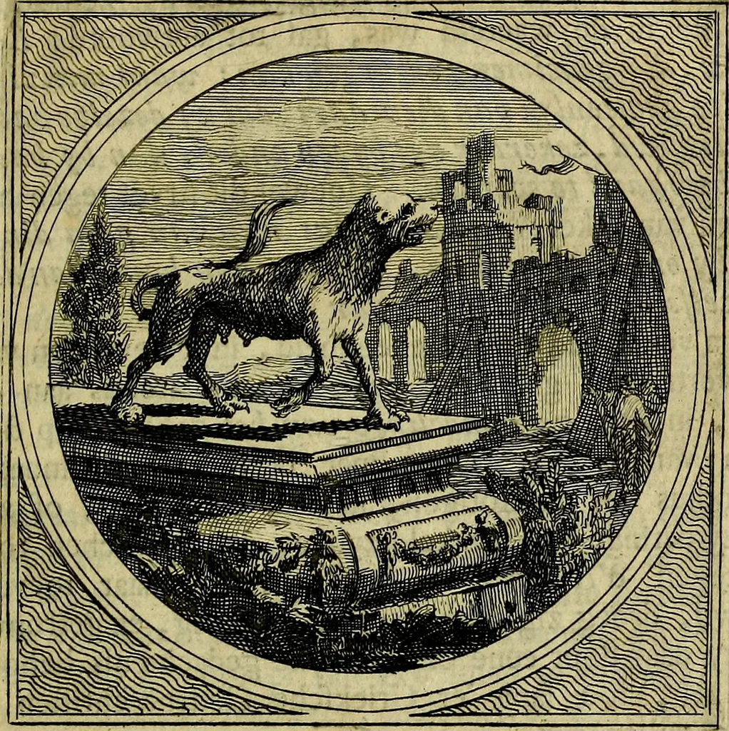 An illustration from Stichtelyke zinnebeelden, gepast op deugden en ondeugden, 1767, leaf 86