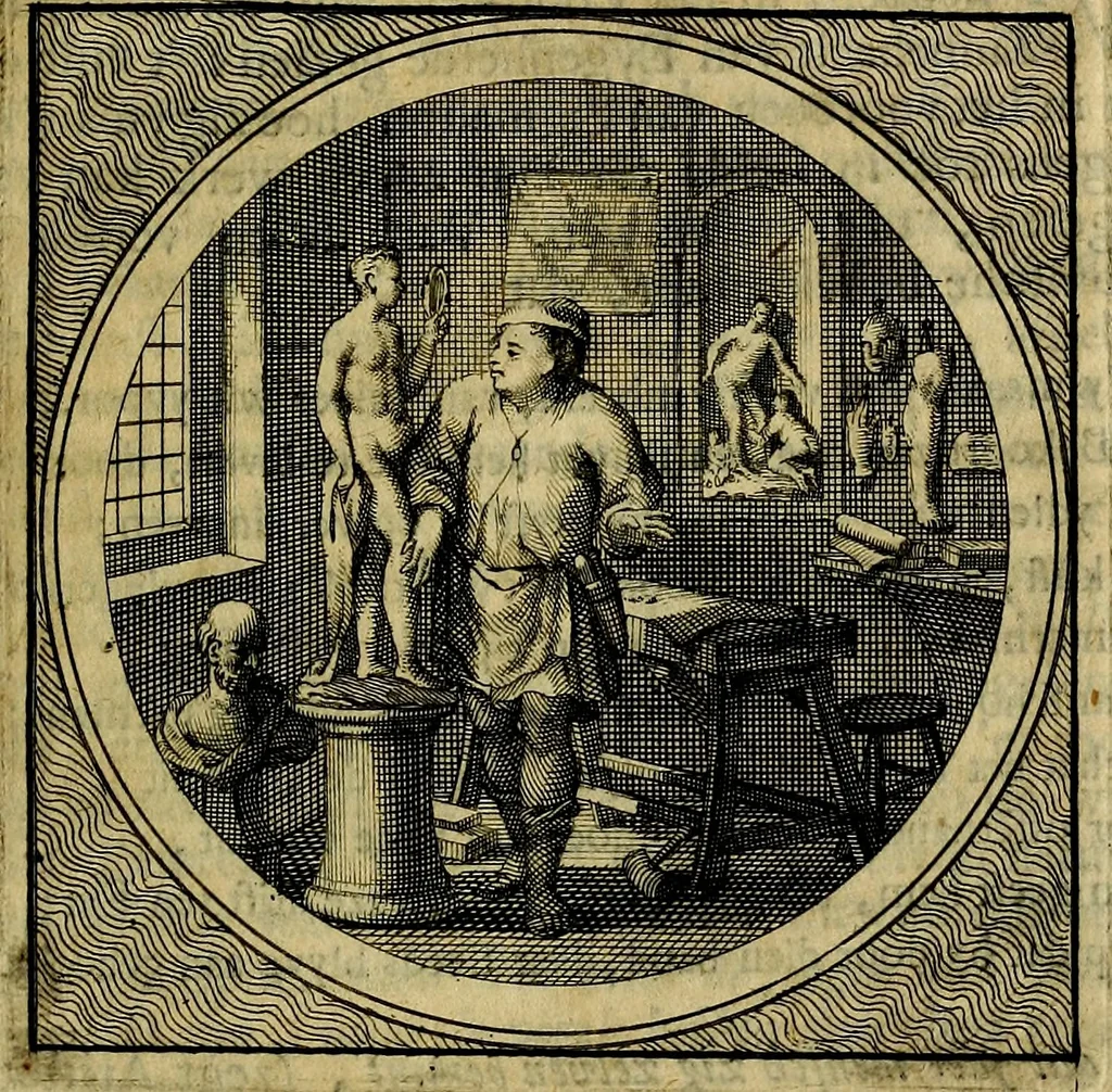 An illustration from Stichtelyke zinnebeelden gepast op deugden en ondeugden : in LVII tafereeelen vertoont, 1723, leaf 190