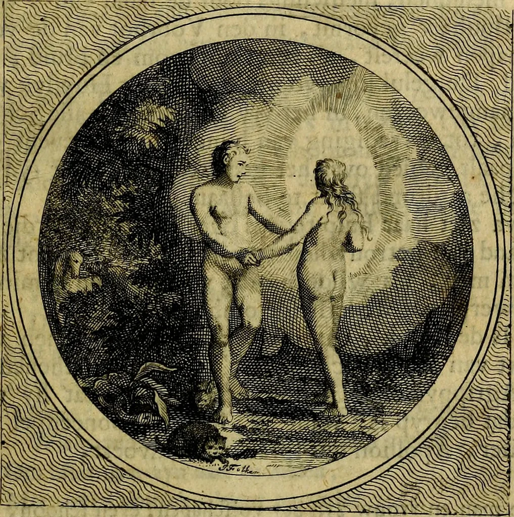 An illustration from Stichtelyke zinnebeelden gepast op deugden en ondeugden : in LVII tafereeelen vertoont, 1723, leaf 36