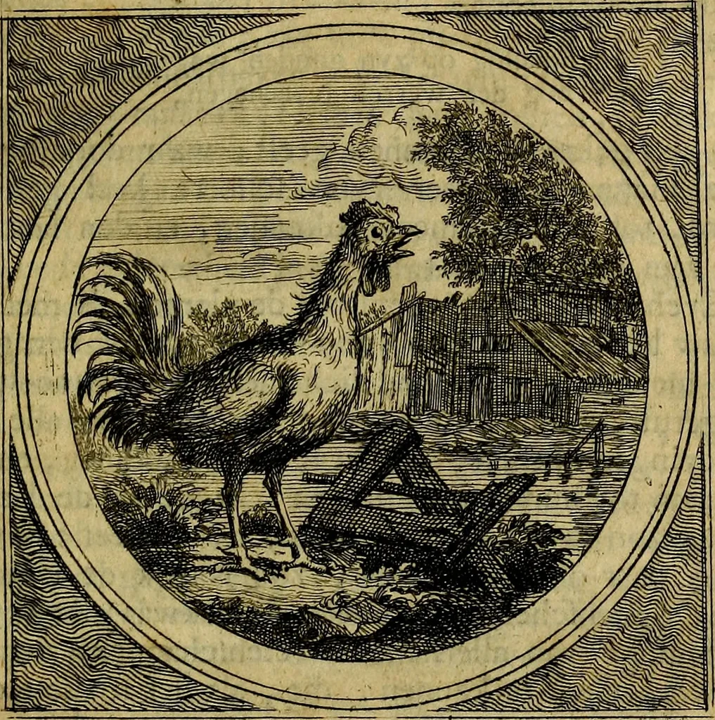 An illustration from Stichtelyke zinnebeelden gepast op deugden en ondeugden : in LVII tafereeelen vertoont, 1723, leaf 68