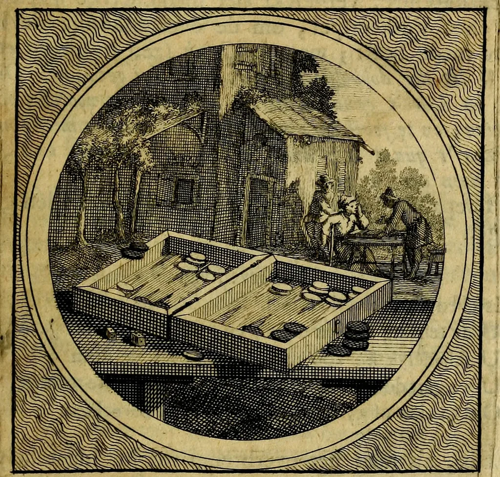 An illustration from Stichtelyke zinnebeelden gepast op deugden en ondeugden : in LVII tafereeelen vertoont, 1723, leaf 82