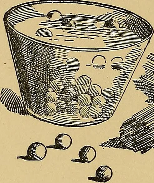 An illustration from Stick-and-pea plays; pastimes for the children's year, 1899, leaf 23