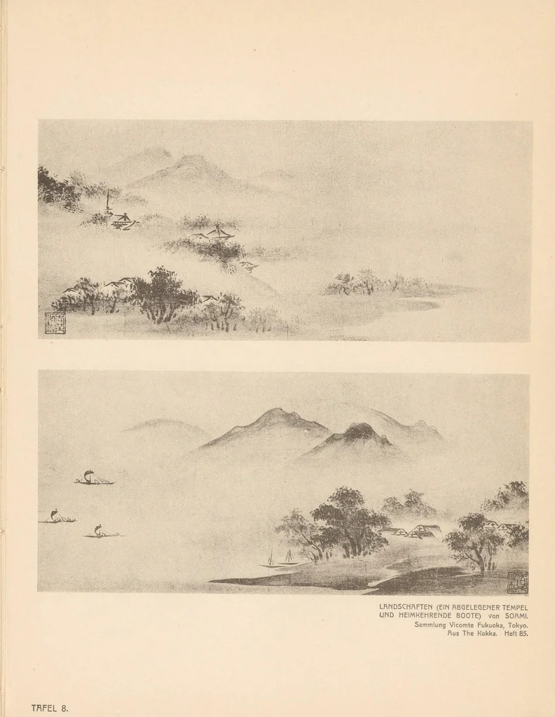 An illustration from Stilanalysen als Einführung in die japanische Malerei, 1908, leaf 191