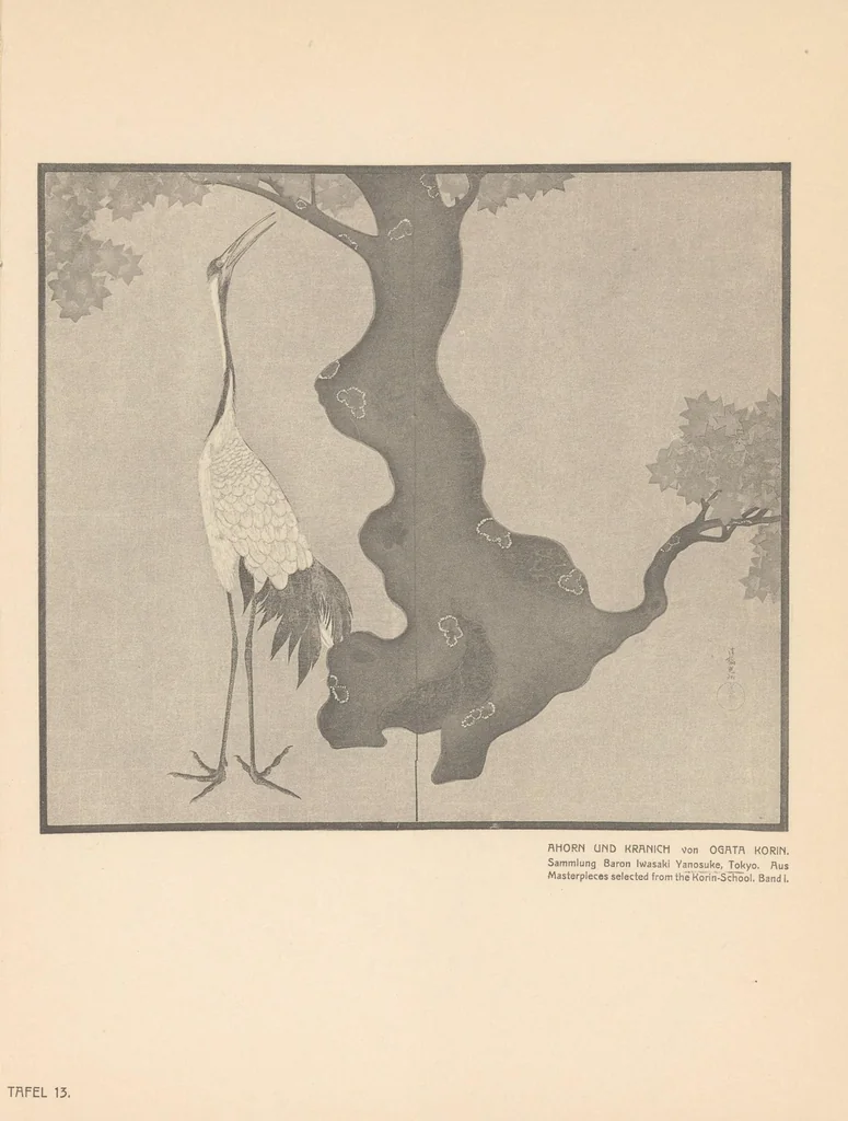 An illustration from Stilanalysen als Einführung in die japanische Malerei, 1908, leaf 201