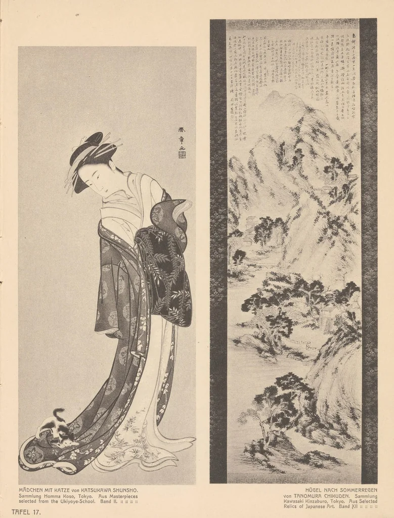 An illustration from Stilanalysen als Einführung in die japanische Malerei, 1908, leaf 209
