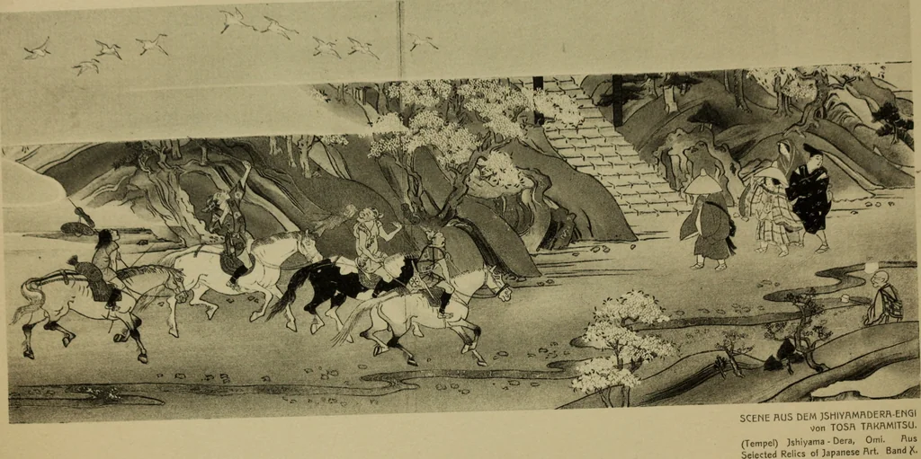An illustration from Stilanalysen als Einführung in die japanische Malerei, 1908, leaf 182