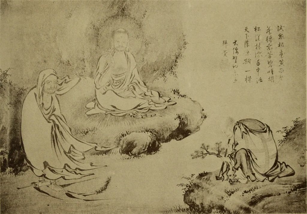 An illustration from Stilanalysen als Einführung in die japanische Malerei, 1908, leaf 184