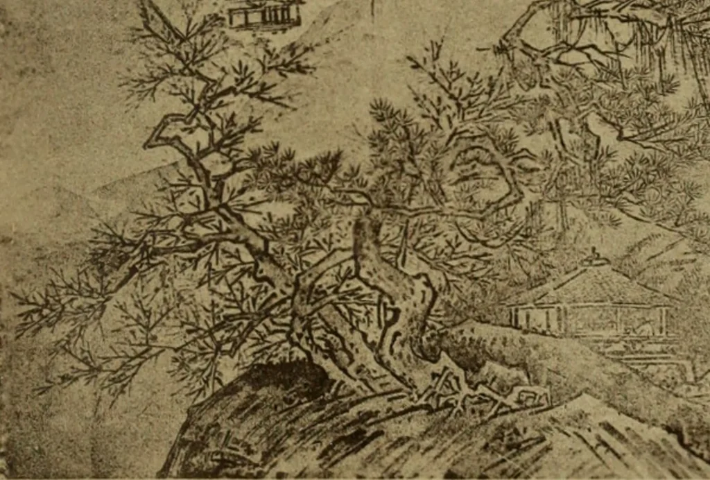 An illustration from Stilanalysen als Einführung in die japanische Malerei, 1908, leaf 186