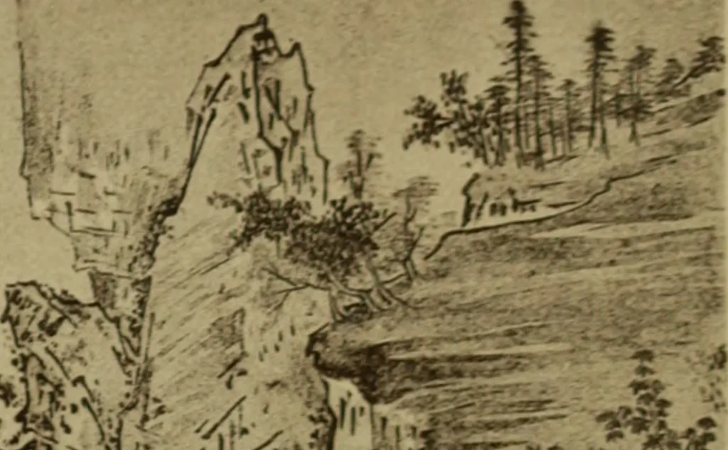 An illustration from Stilanalysen als Einführung in die japanische Malerei, 1908, leaf 186
