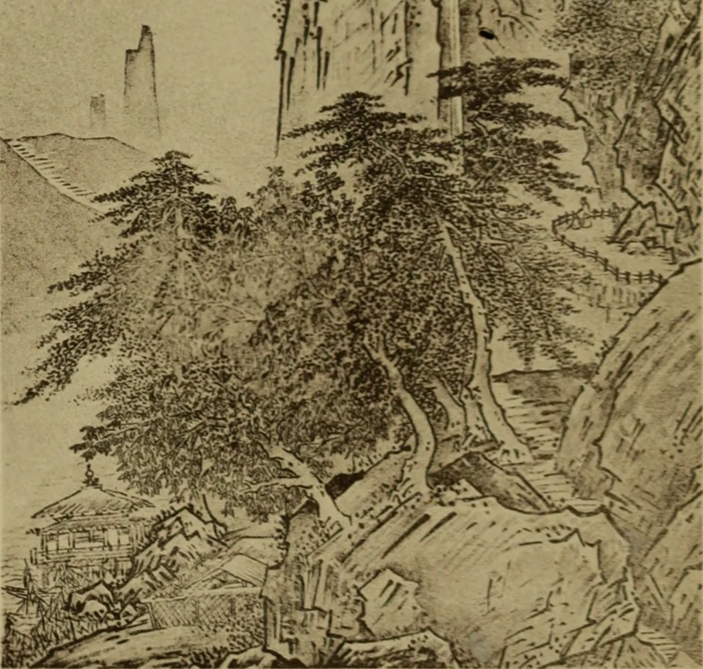 An illustration from Stilanalysen als Einführung in die japanische Malerei, 1908, leaf 186