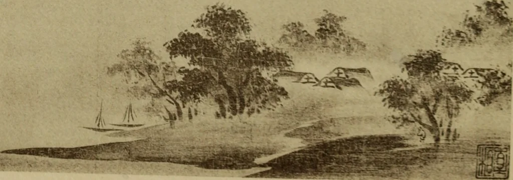 An illustration from Stilanalysen als Einführung in die japanische Malerei, 1908, leaf 188