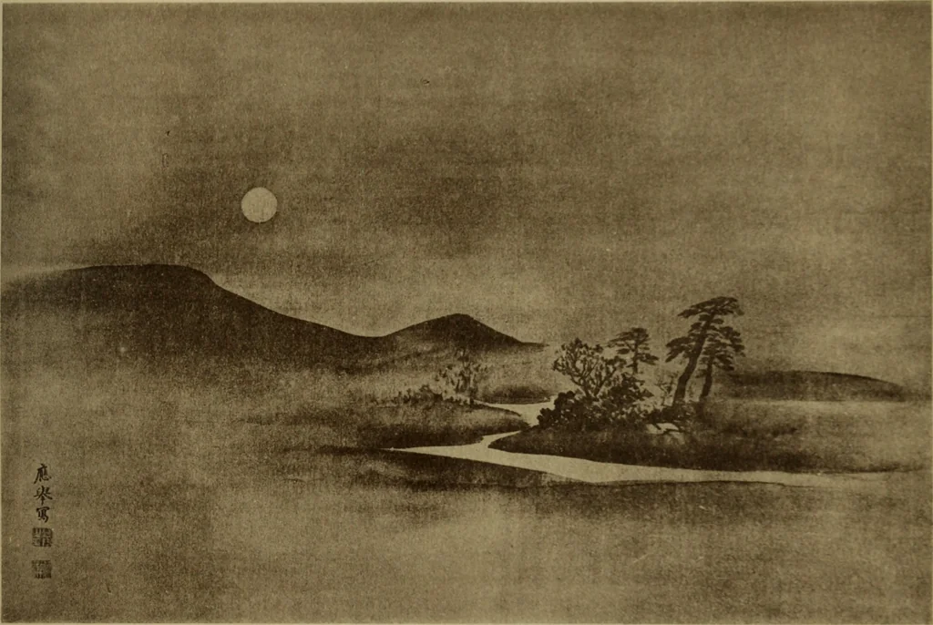 An illustration from Stilanalysen als Einführung in die japanische Malerei, 1908, leaf 200