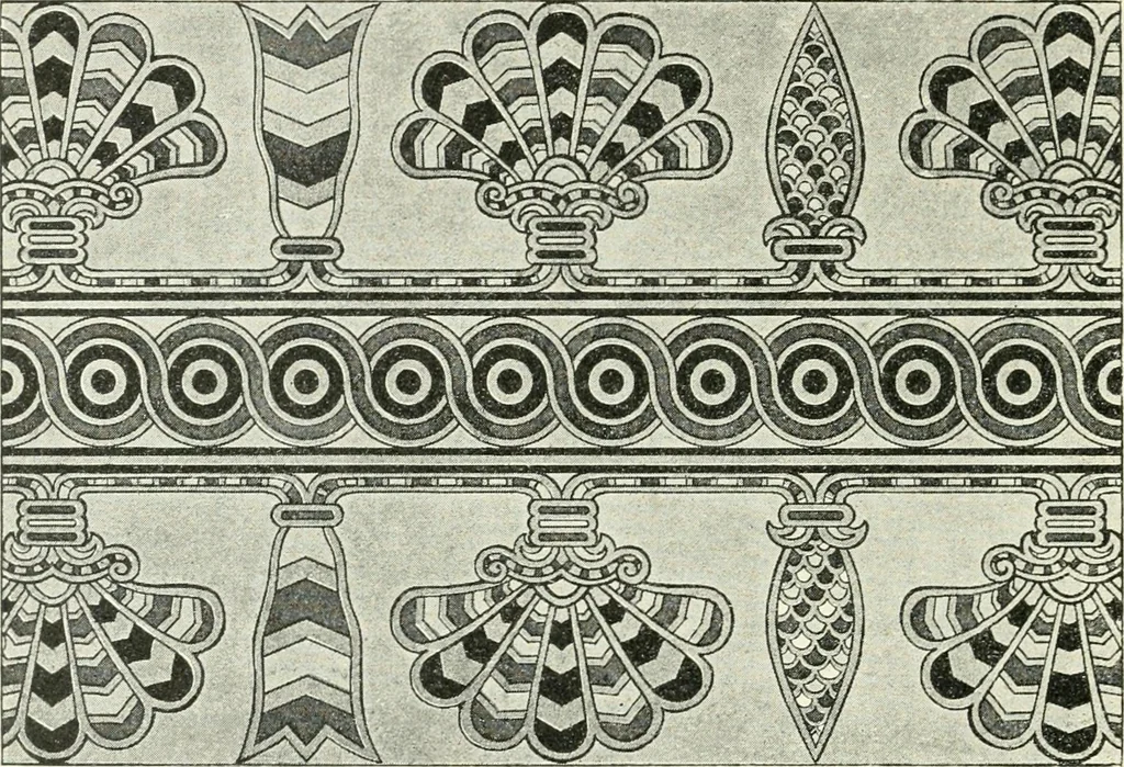 An illustration from Stilfragen : Grundlegungen zu einer Geschichte der Ornamentik, 1893, leaf 111