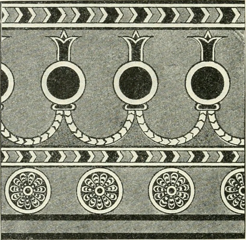 An illustration from Stilfragen : Grundlegungen zu einer Geschichte der Ornamentik, 1893, leaf 121
