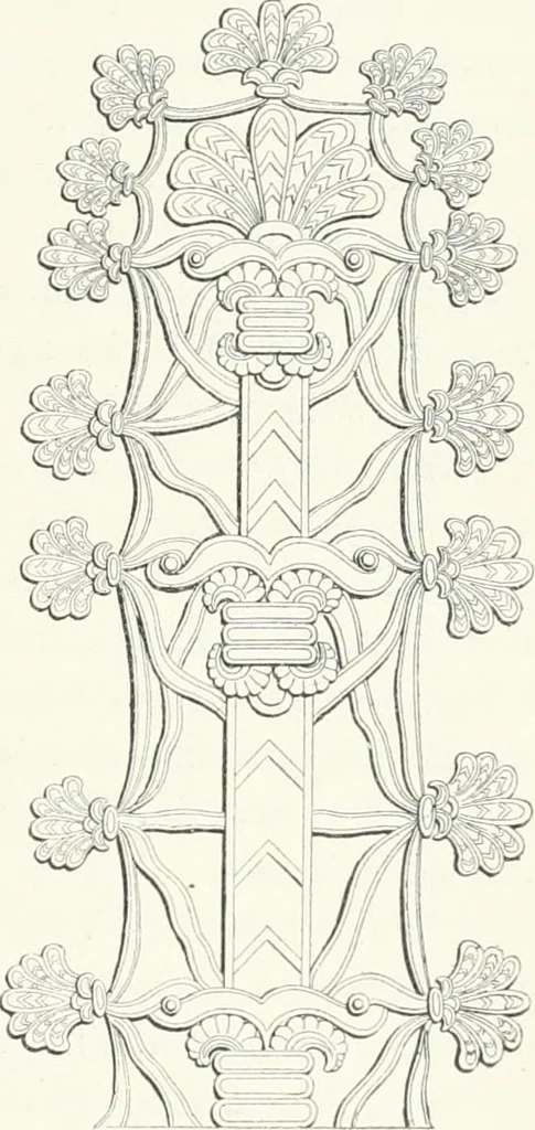 An illustration from Stilfragen : Grundlegungen zu einer Geschichte der Ornamentik, 1893, leaf 122