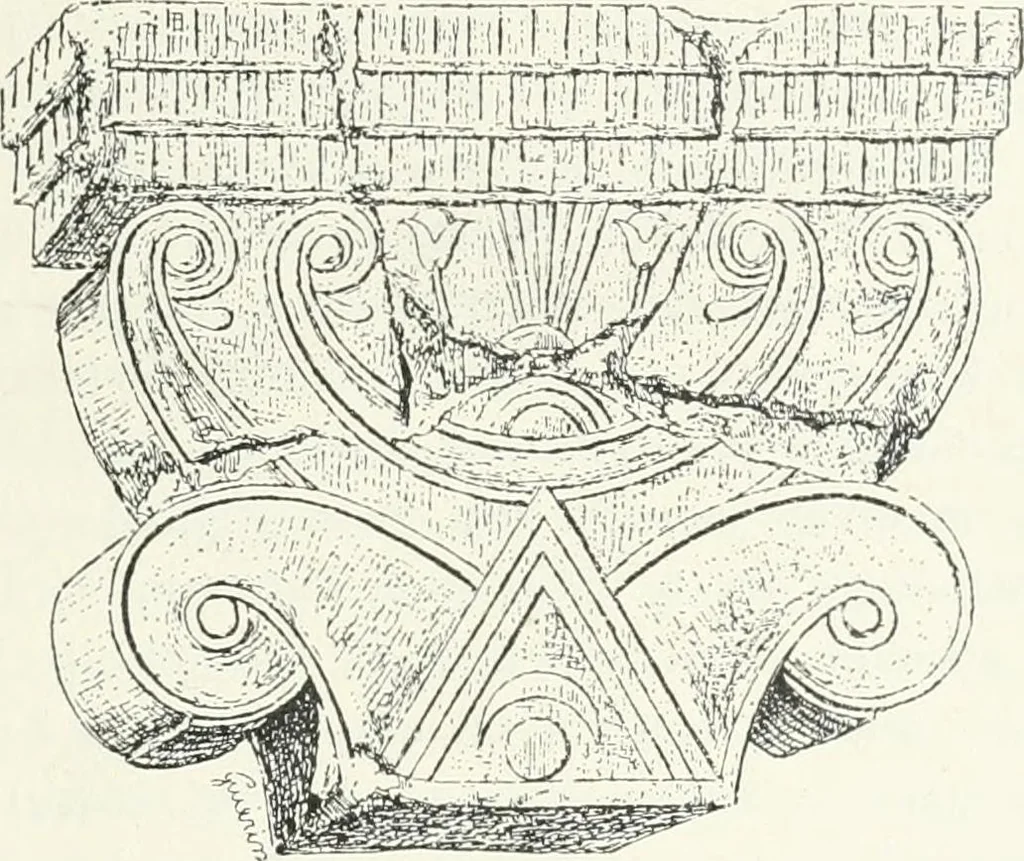 An illustration from Stilfragen : Grundlegungen zu einer Geschichte der Ornamentik, 1893, leaf 128
