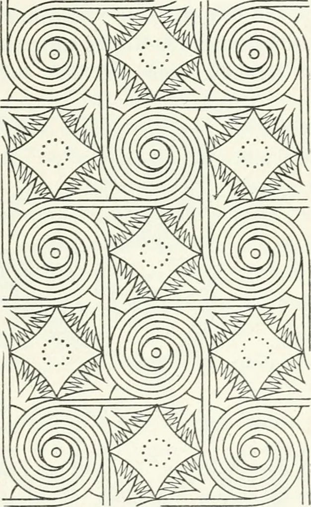 An illustration from Stilfragen : Grundlegungen zu einer Geschichte der Ornamentik, 1893, leaf 154