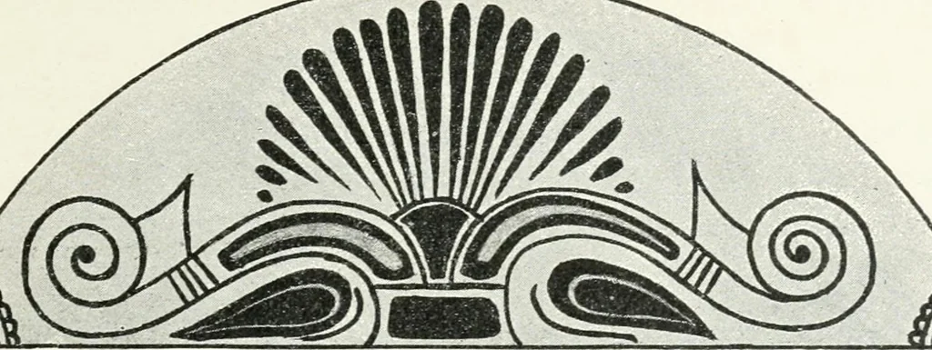 An illustration from Stilfragen : Grundlegungen zu einer Geschichte der Ornamentik, 1893, leaf 184