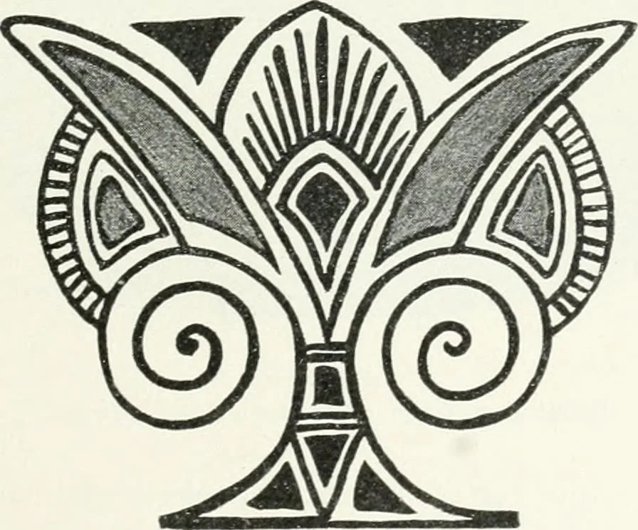 An illustration from Stilfragen : Grundlegungen zu einer Geschichte der Ornamentik, 1893, leaf 184