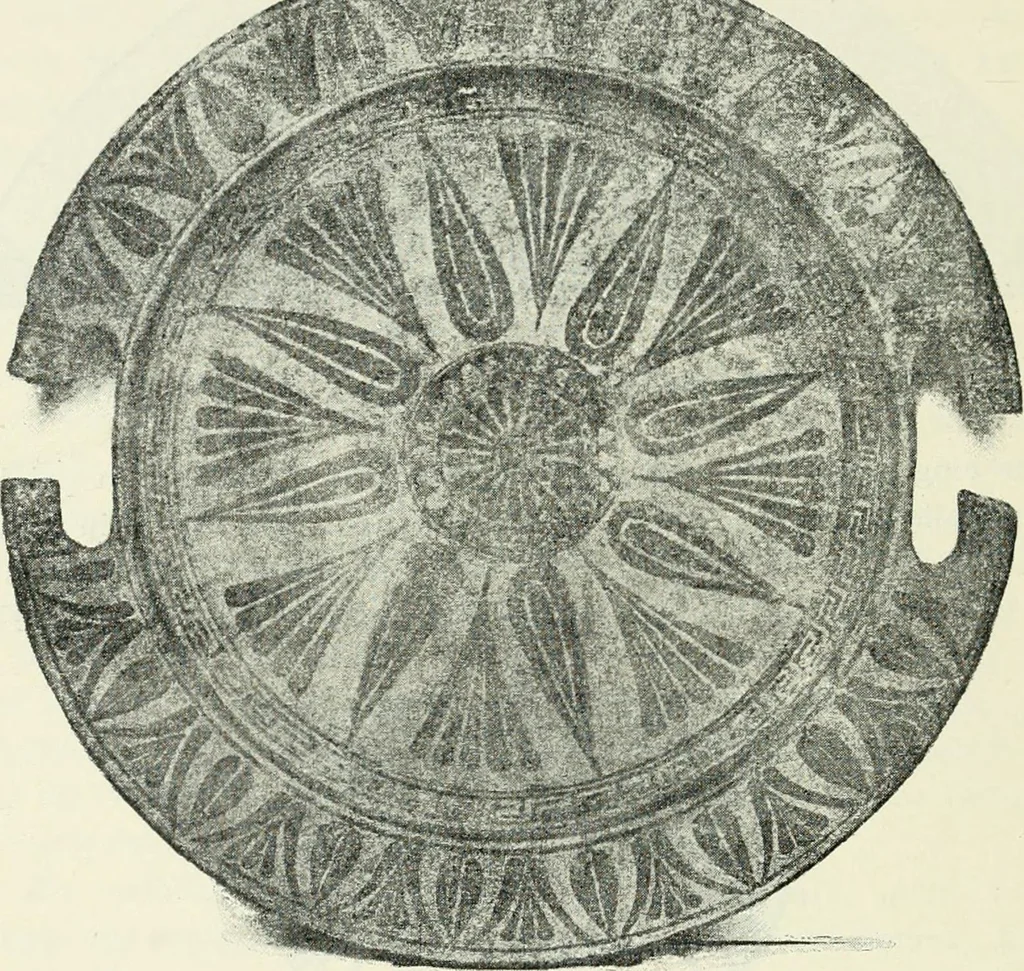 An illustration from Stilfragen : Grundlegungen zu einer Geschichte der Ornamentik, 1893, leaf 185