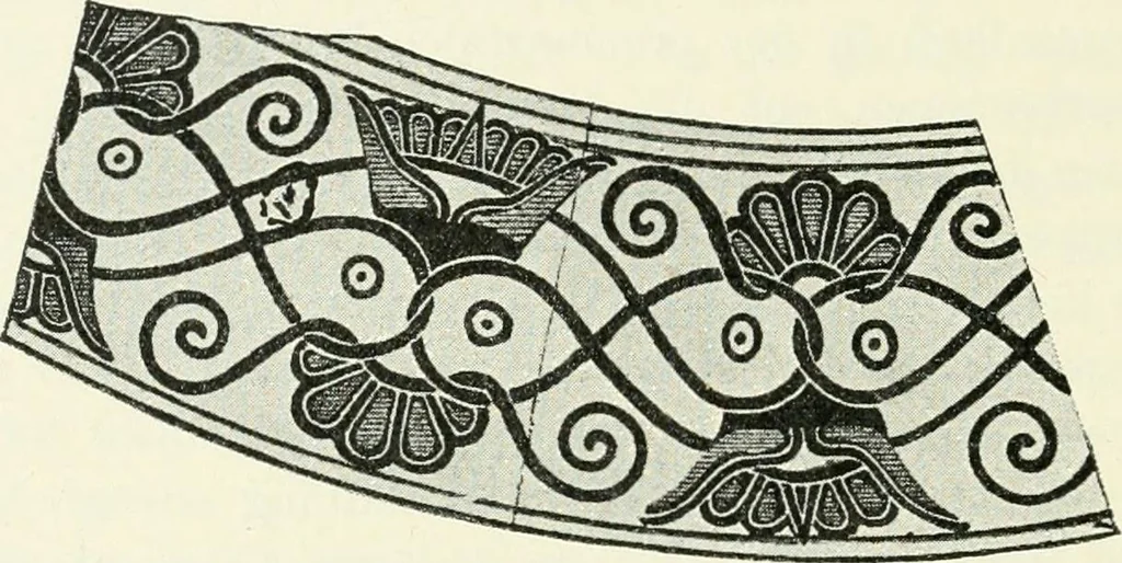 An illustration from Stilfragen : Grundlegungen zu einer Geschichte der Ornamentik, 1893, leaf 203