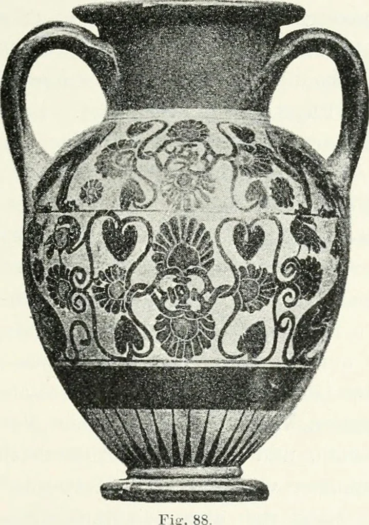 An illustration from Stilfragen : Grundlegungen zu einer Geschichte der Ornamentik, 1893, leaf 210