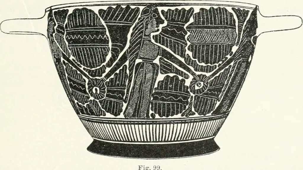 An illustration from Stilfragen : Grundlegungen zu einer Geschichte der Ornamentik, 1893, leaf 222