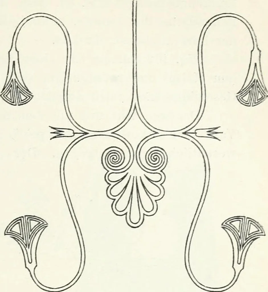 An illustration from Stilfragen : Grundlegungen zu einer Geschichte der Ornamentik, 1893, leaf 224