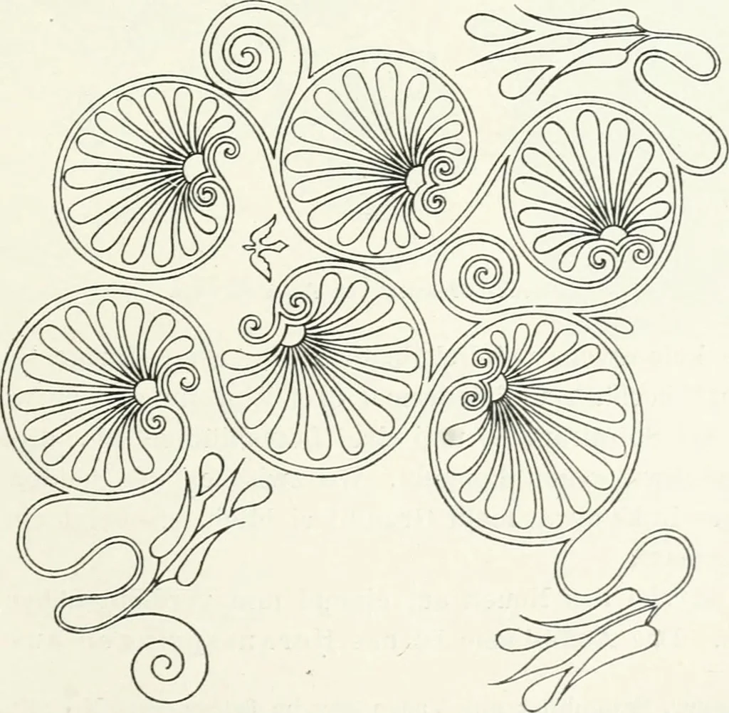 An illustration from Stilfragen : Grundlegungen zu einer Geschichte der Ornamentik, 1893, leaf 224