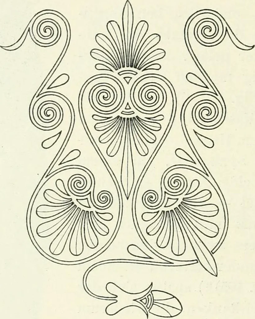 An illustration from Stilfragen : Grundlegungen zu einer Geschichte der Ornamentik, 1893, leaf 227